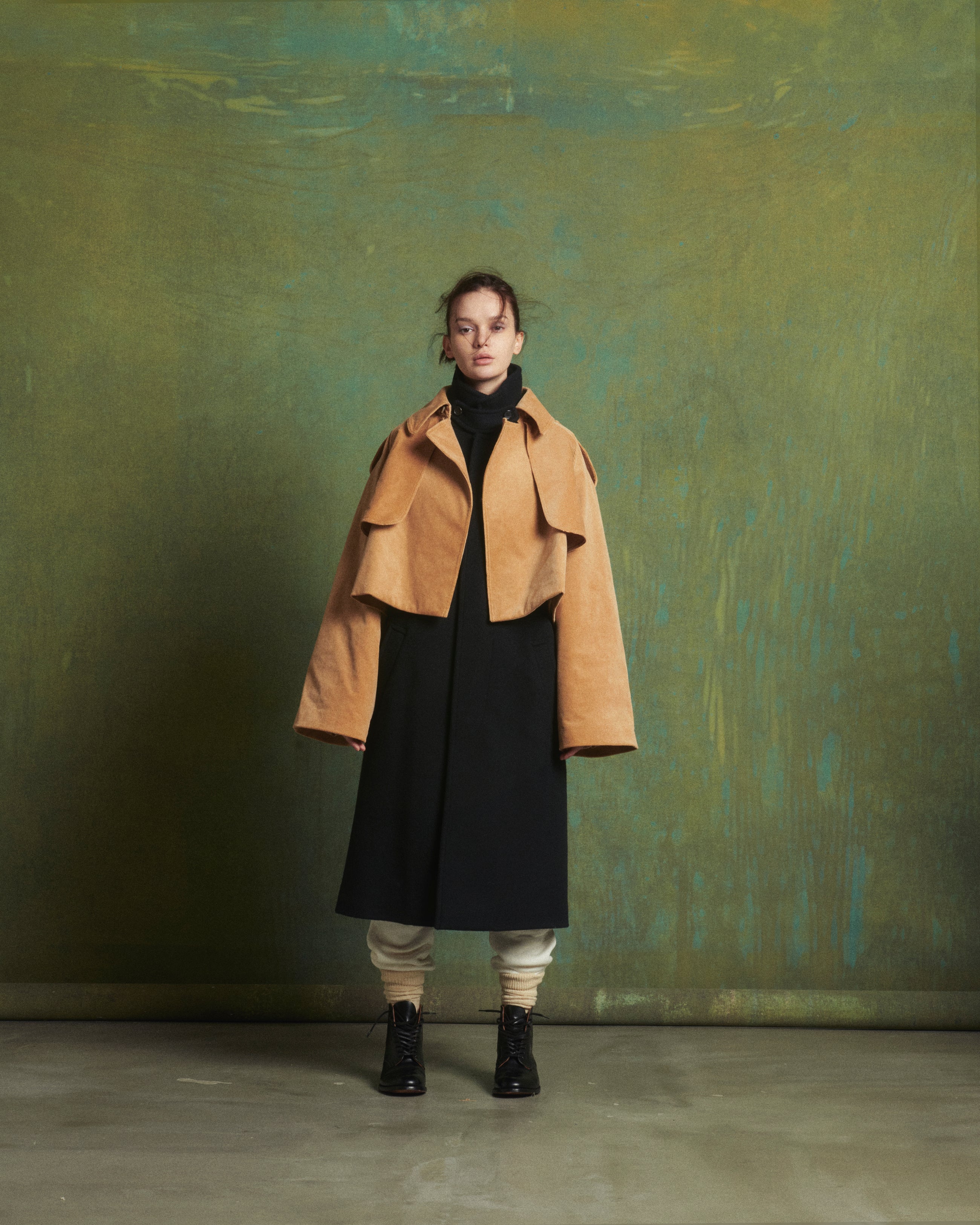 16w cotton corduroy short jacket