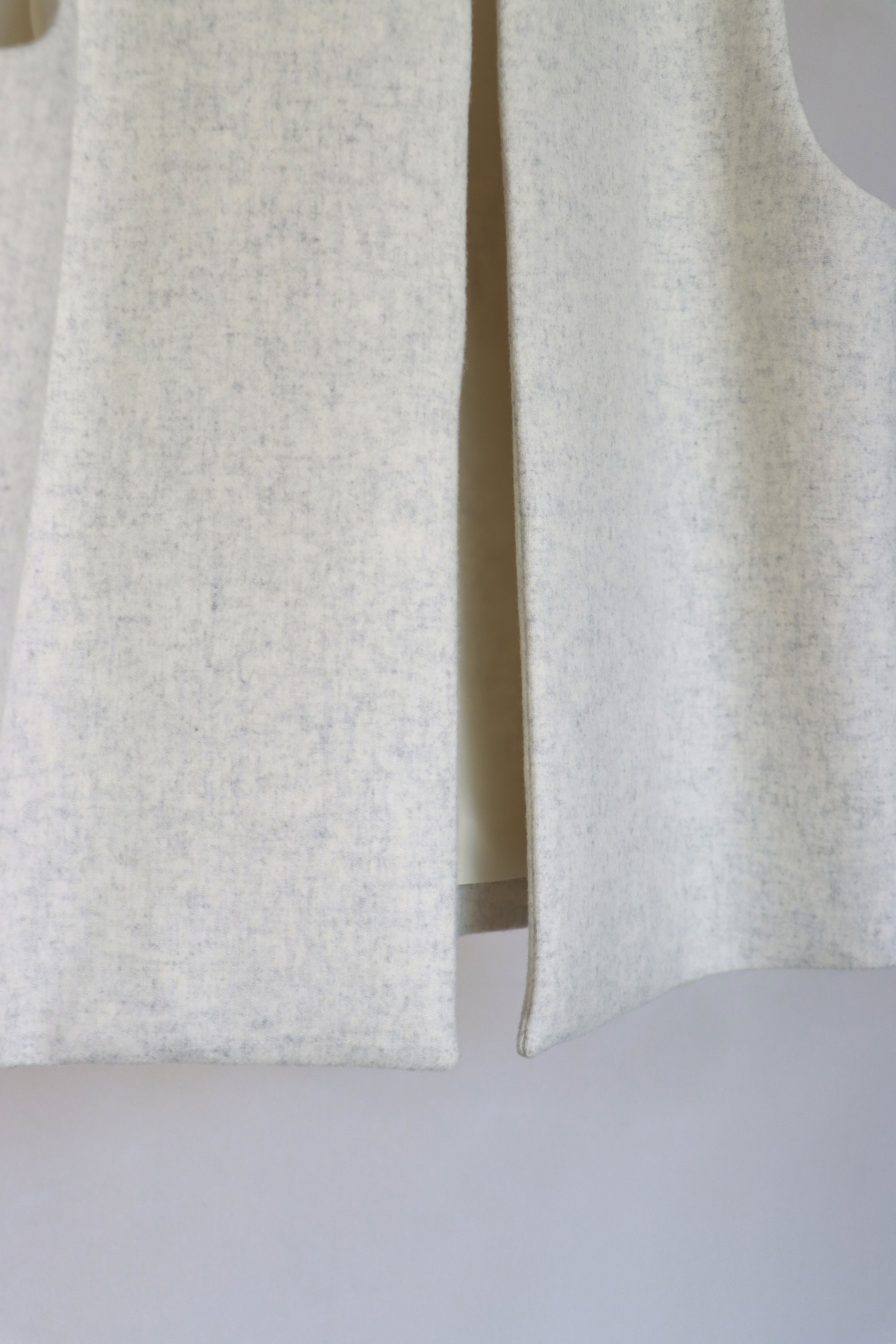 lambs wool melton gilet