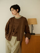 《予約5月上旬お届け》color scheme stitch jacket