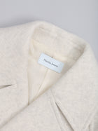lambs wool melton short raglan coat