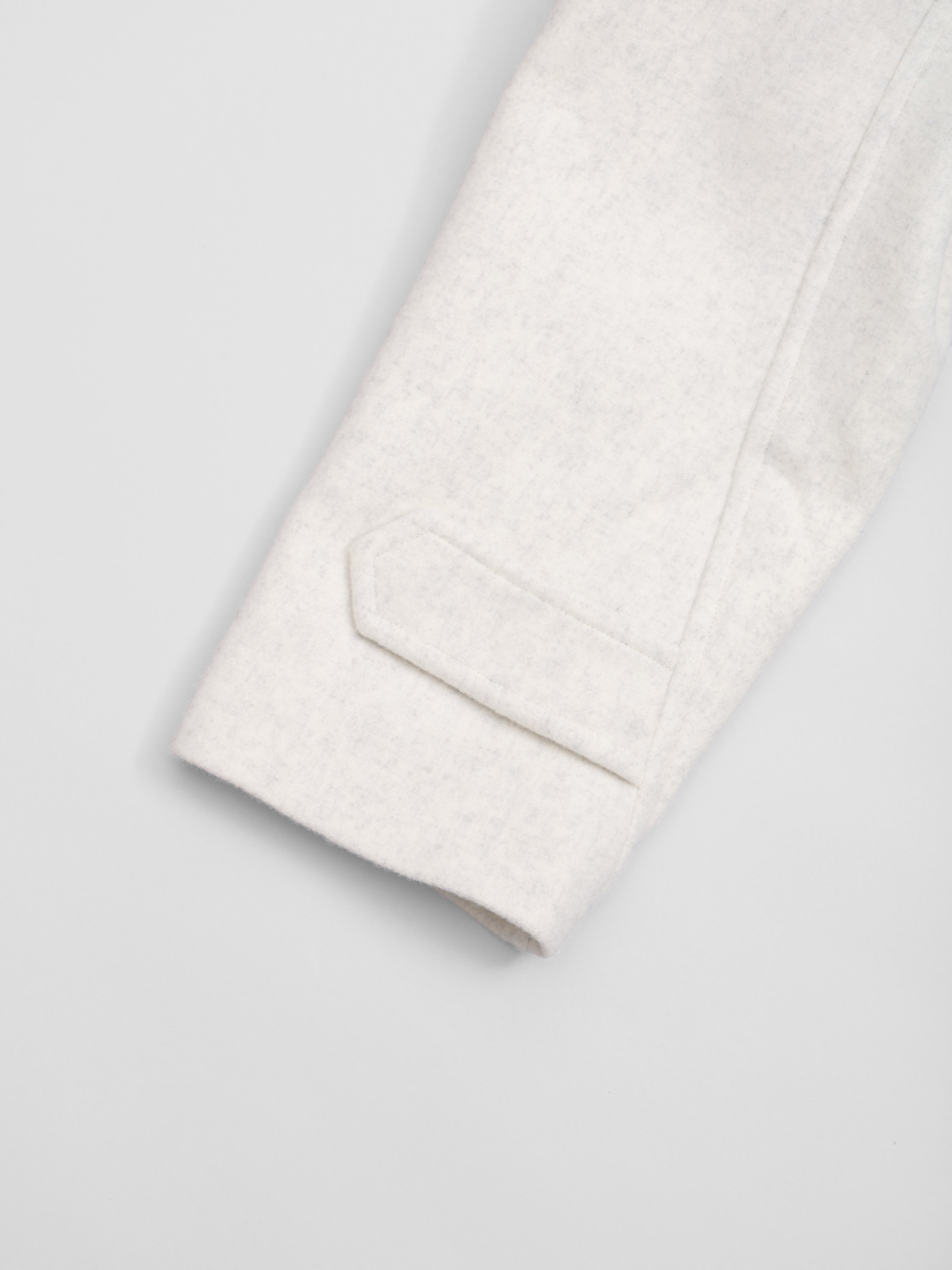 lambs wool melton short raglan coat | Nicolas Jenson