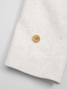 lambs wool melton short raglan coat