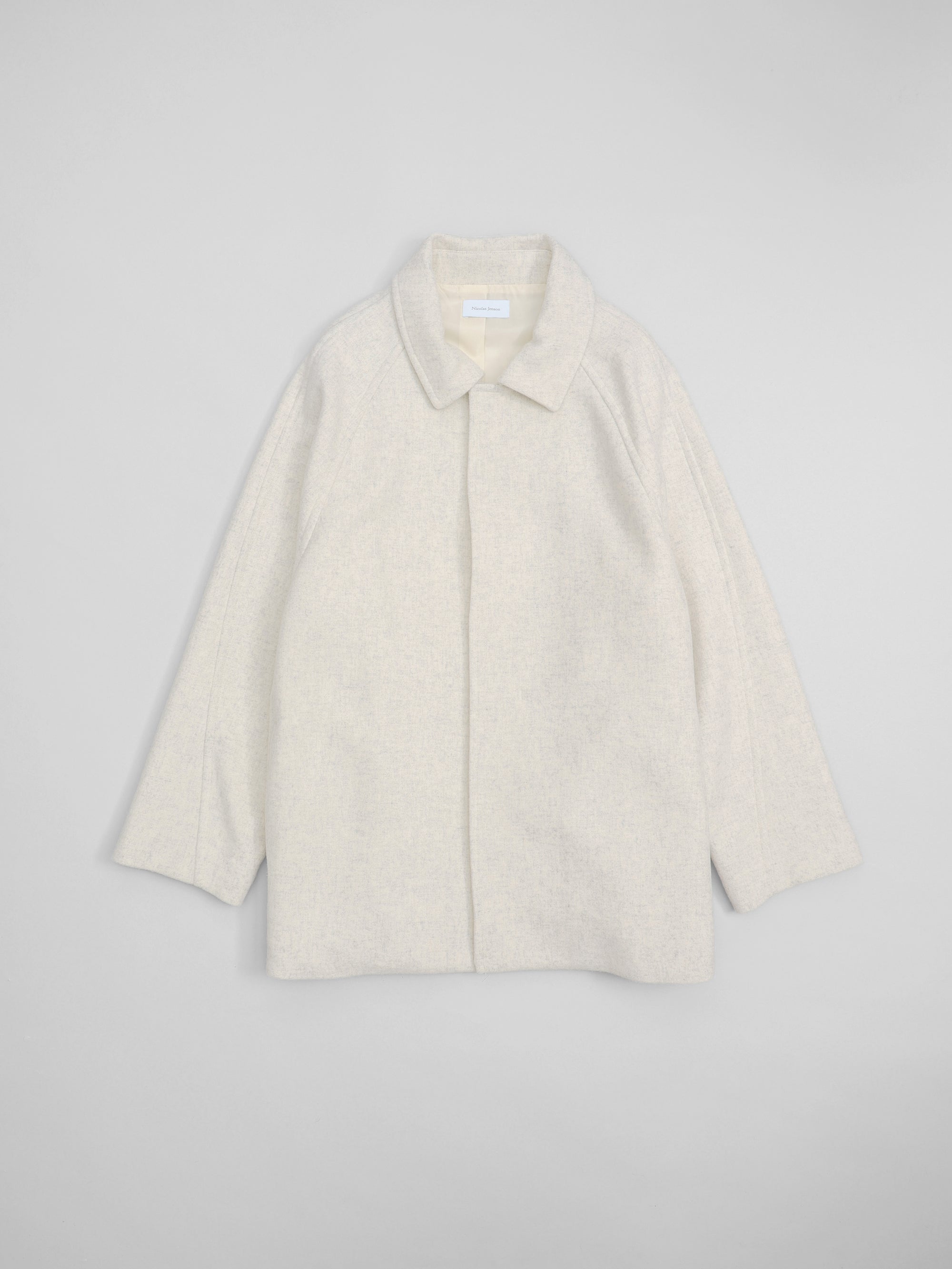 lams wool melton raglan car coat