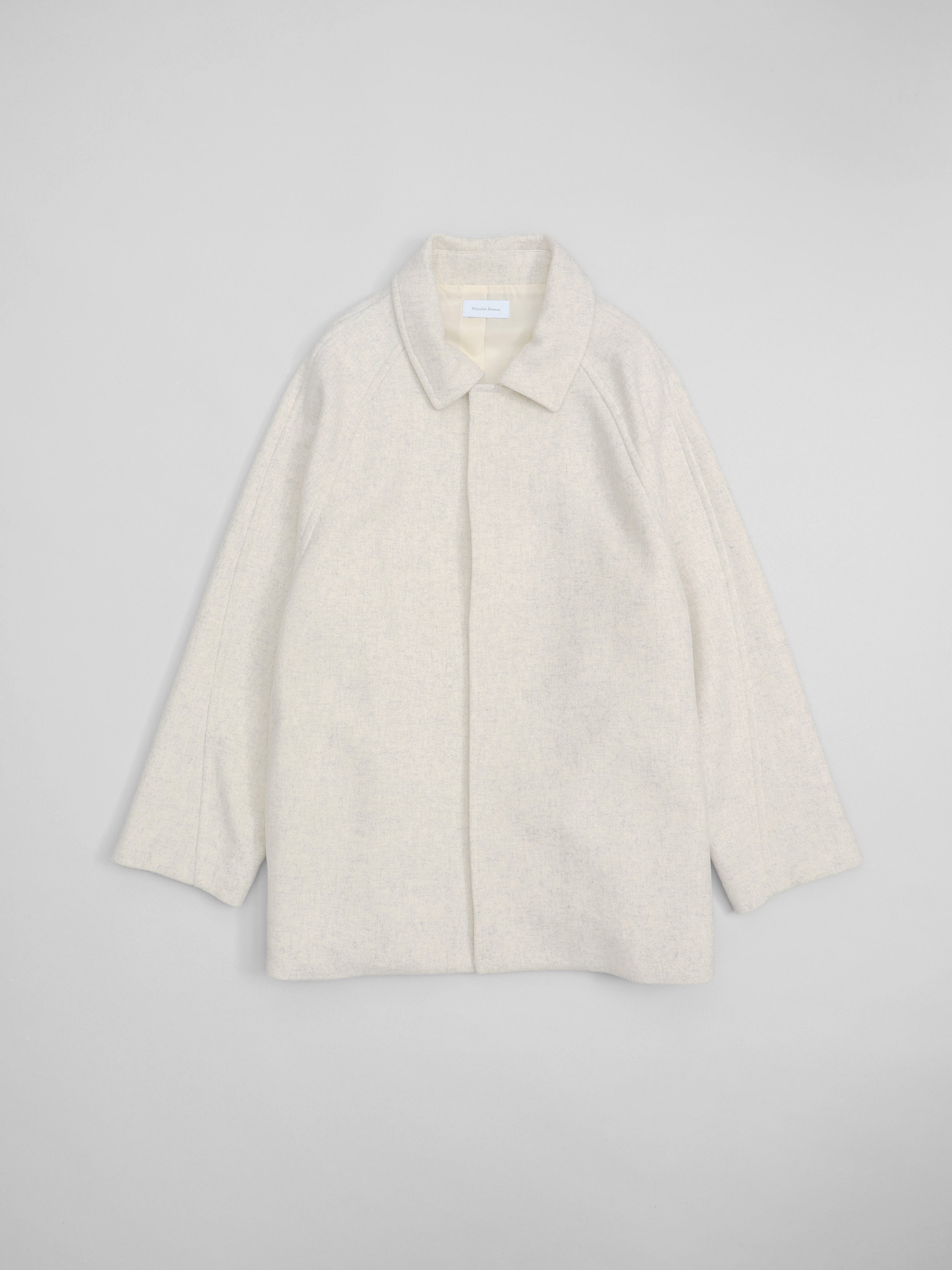 lams wool melton raglan car coat