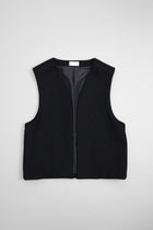 lambs wool melton gilet