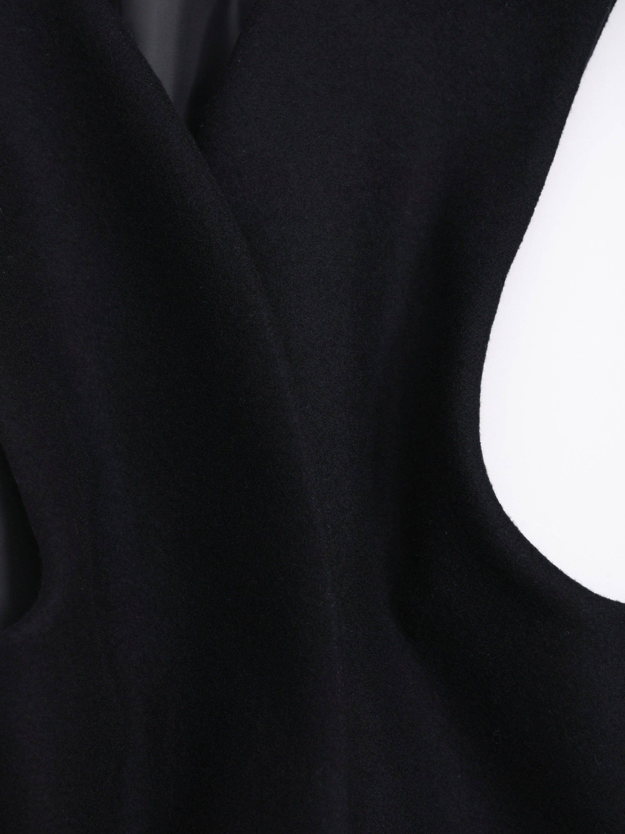 lambs wool melton gilet