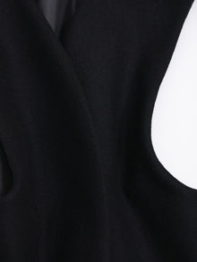 lambs wool melton gilet