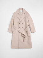 lambs wool melton big collar w coat