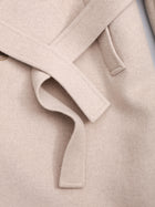 lambs wool melton big collar w coat