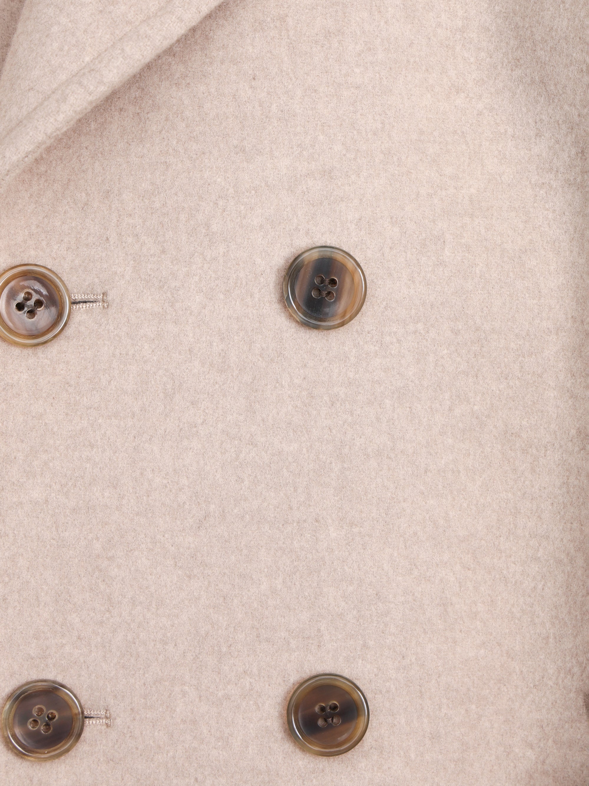 lambs wool melton big collar w coat