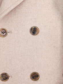 lambs wool melton big collar w coat