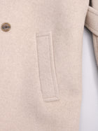 lambs wool melton big collar w coat