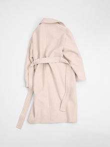 lambs wool melton big collar w coat