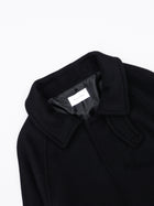 lambs wool melton bal collar coat