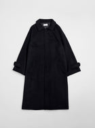 lambs wool melton bal collar coat