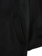 lambs wool melton bal collar coat