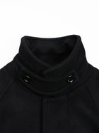lambs wool melton bal collar coat