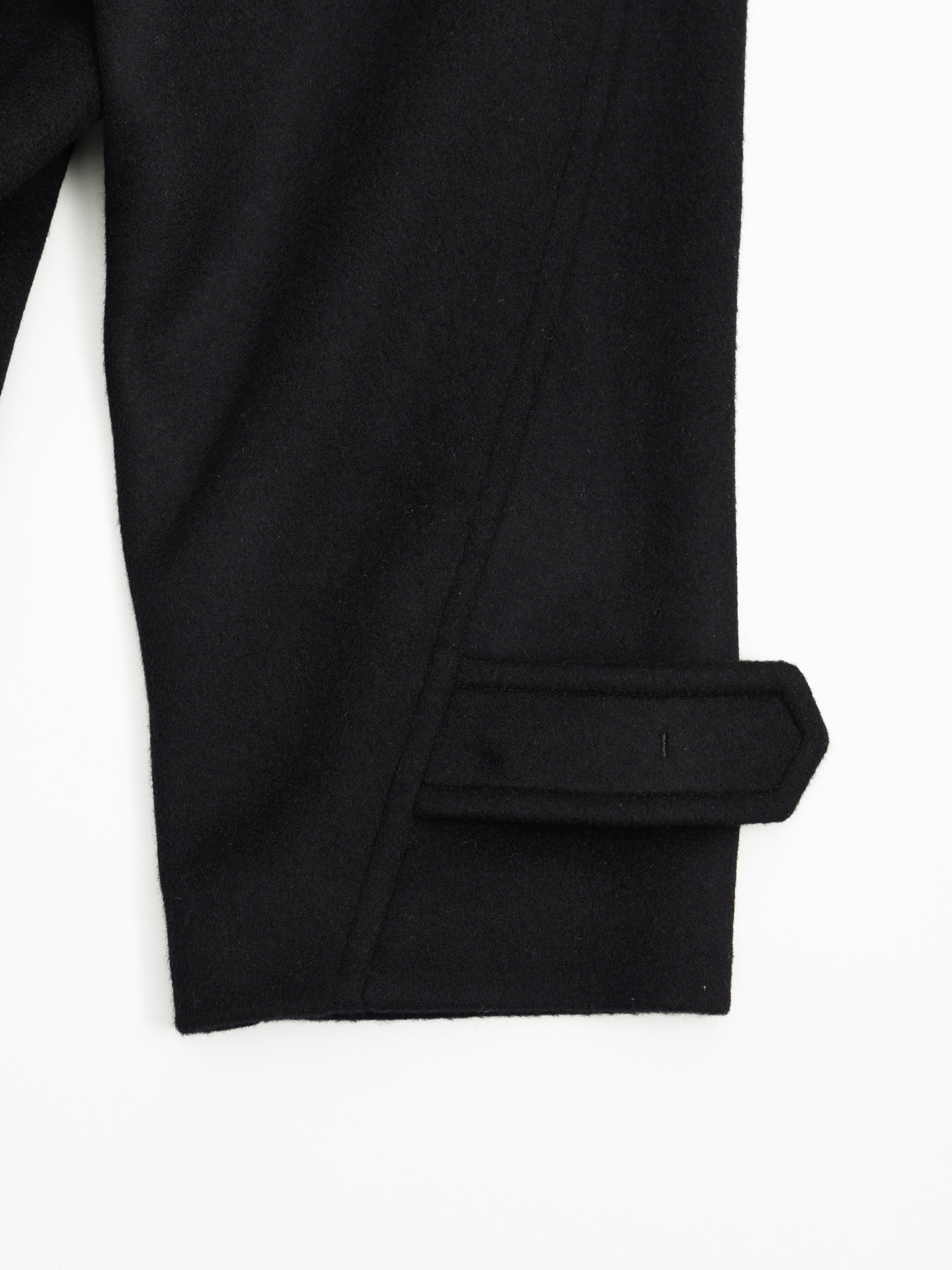 lambs wool melton bal collar coat | Nicolas Jenson