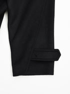 lambs wool melton bal collar coat