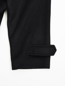 lambs wool melton bal collar coat