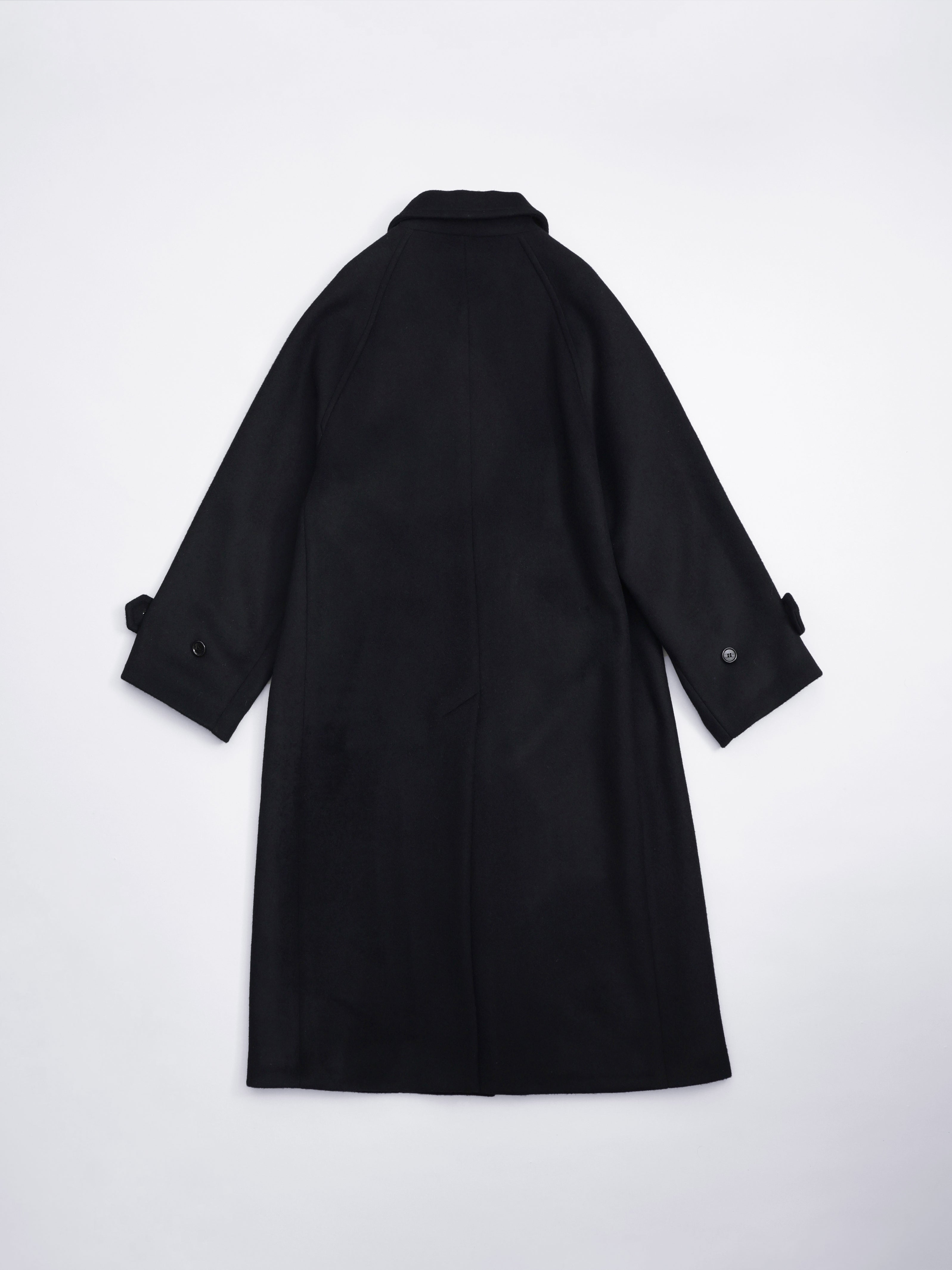 lambs wool melton bal collar coat | Nicolas Jenson