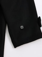 lambs wool melton bal collar coat