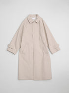 lambs wool melton bal collar coat