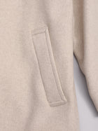 lambs wool melton bal collar coat