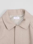 lambs wool melton bal collar coat