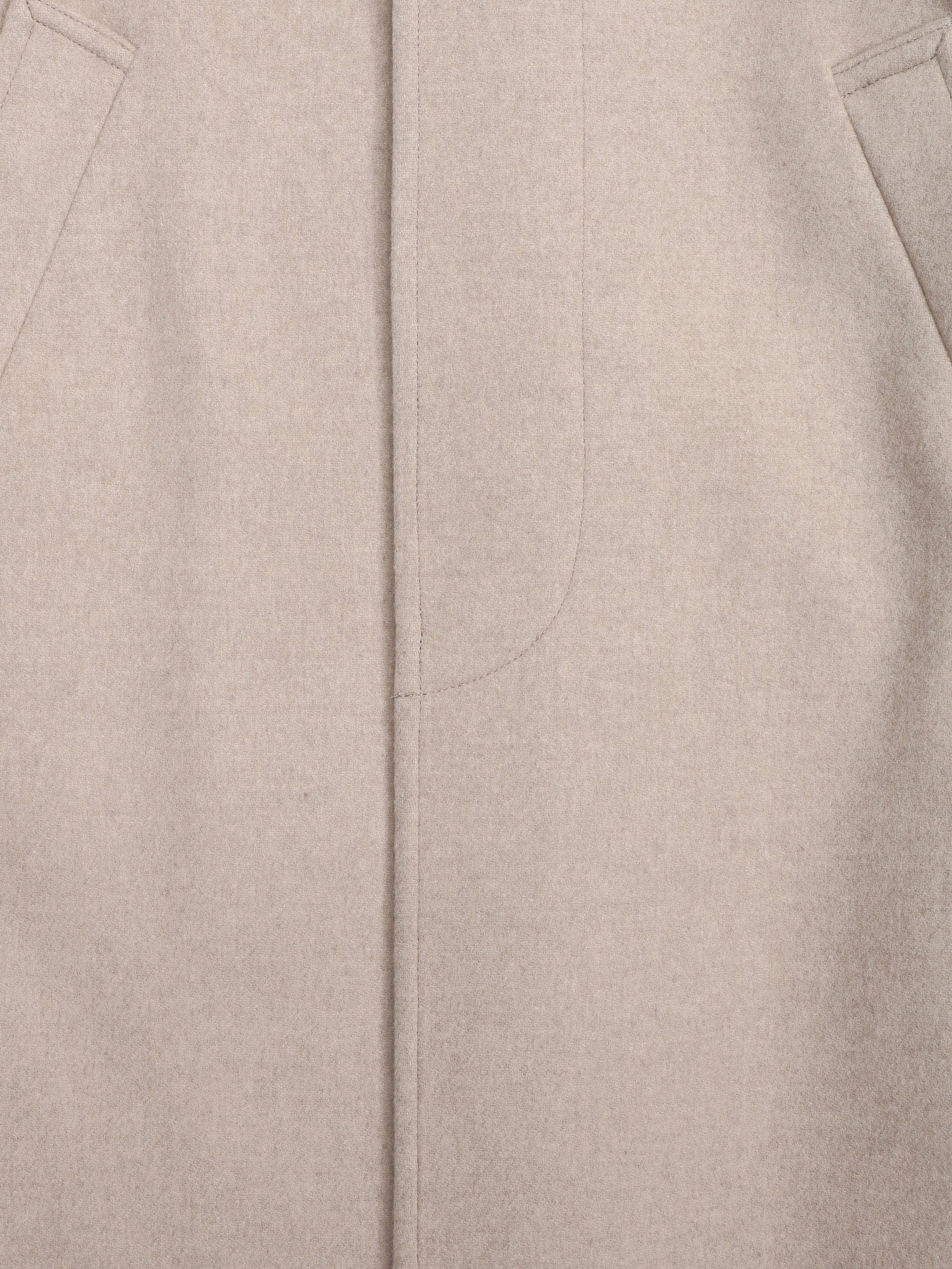 lambs wool melton bal collar coat