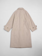 lambs wool melton bal collar coat