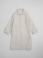 lambs wool melton bal collar coat