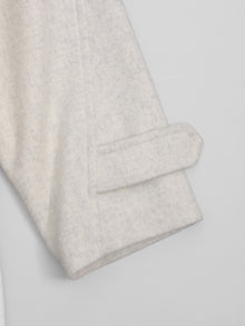 lambs wool melton bal collar coat