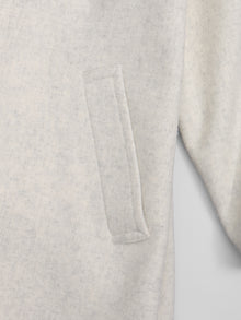 lambs wool melton bal collar coat