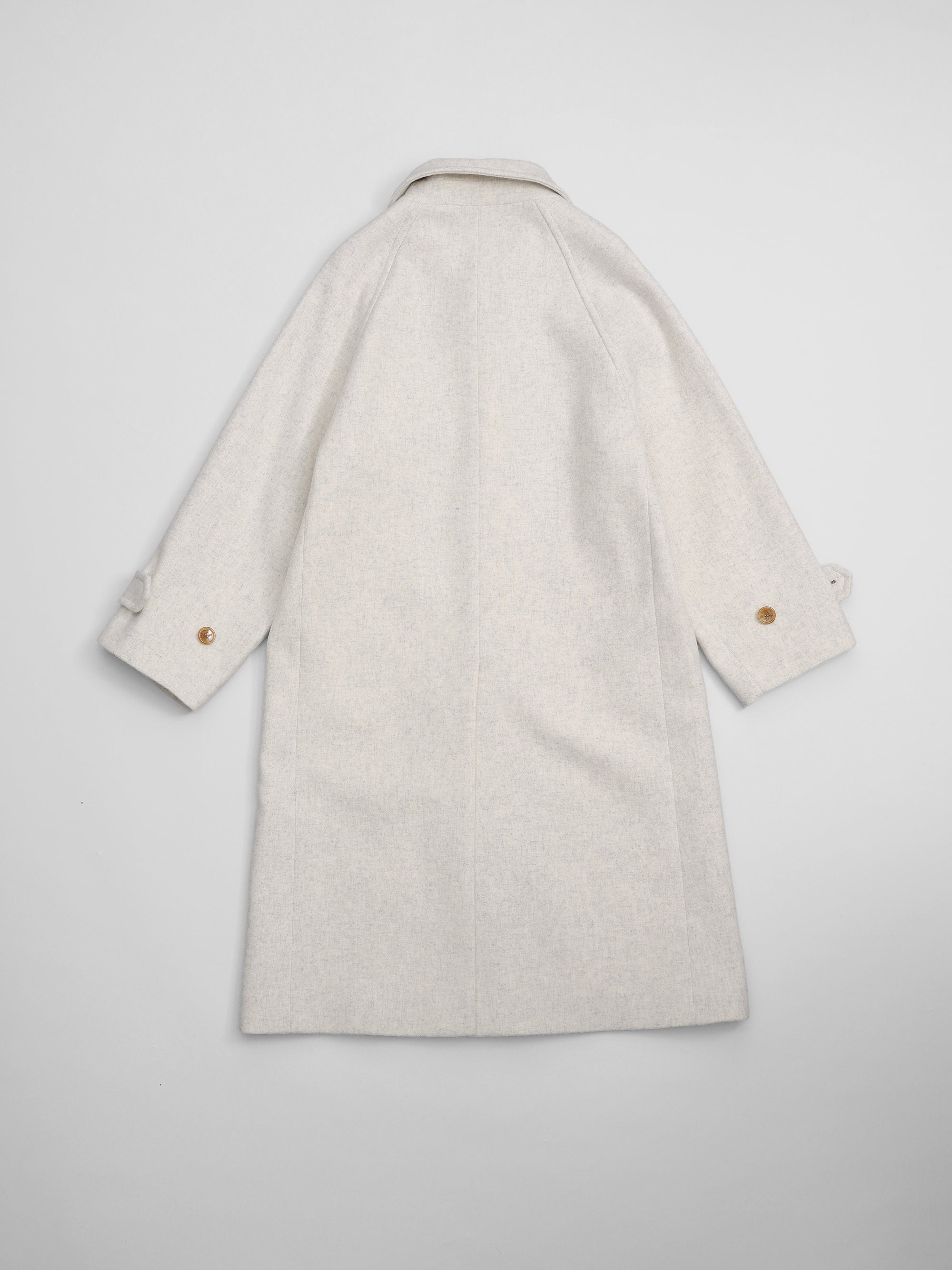 lambs wool melton bal collar coat