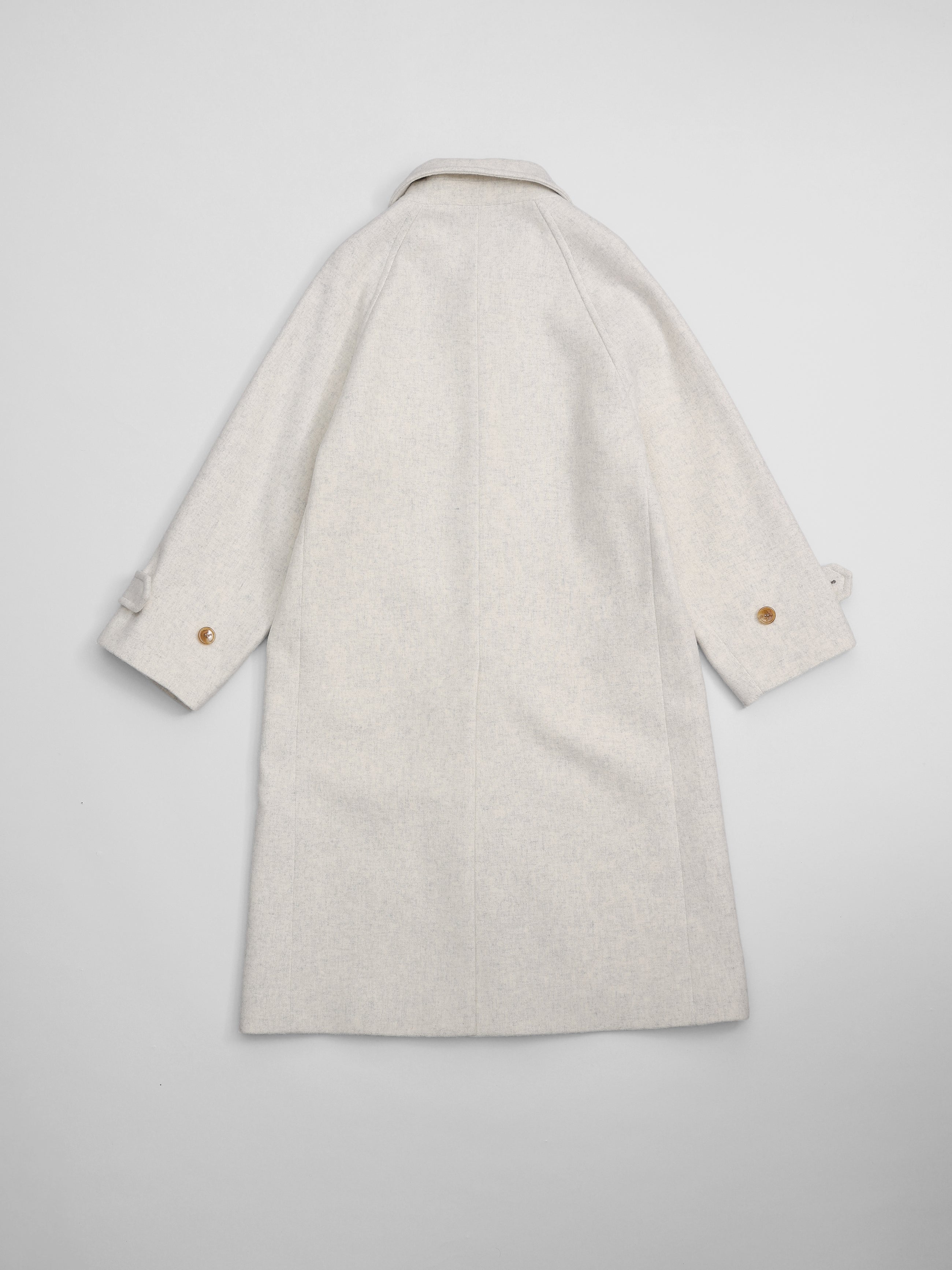 lambs wool melton bal collar coat