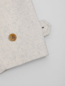 lambs wool melton bal collar coat