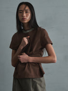 two tone crew neck t-shirt / short
