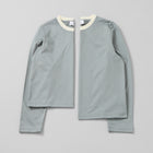 two tone crew neck long sleeve / short