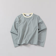two tone crew neck long sleeve / regular
