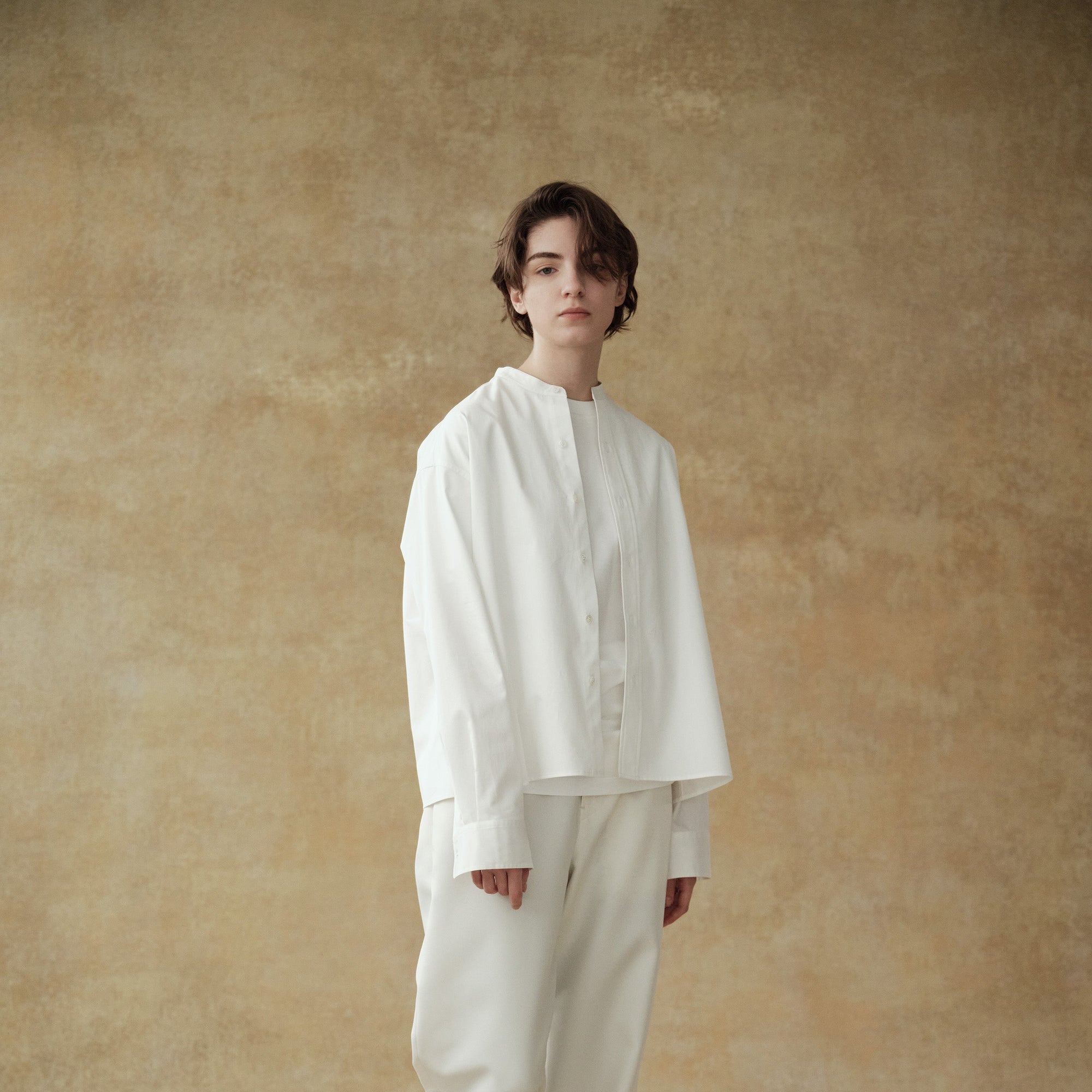 《soldes》[tuning] no collar shirt / short