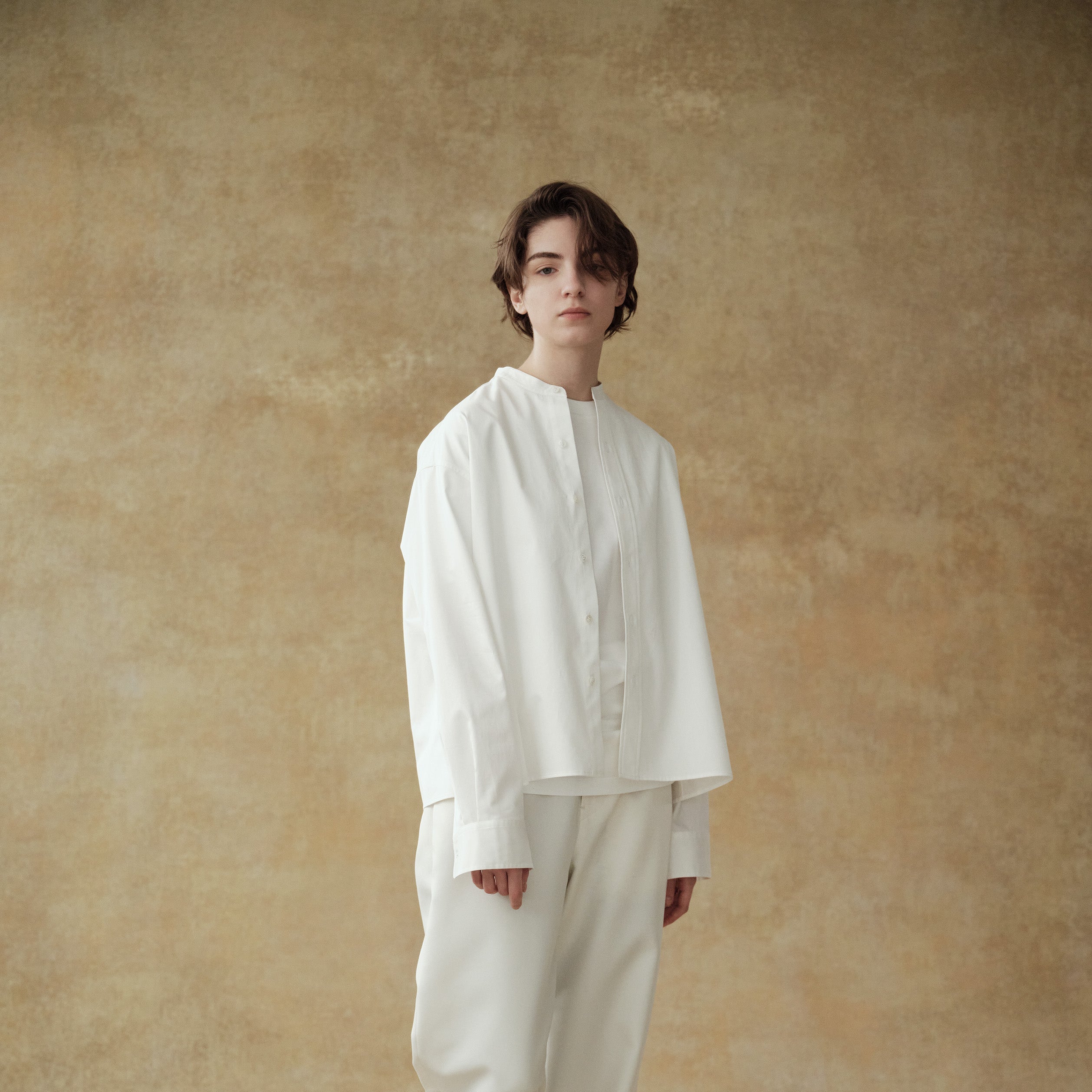 《soldes》[tuning] no collar shirt / short