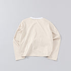 two tone crew neck long sleeve / short