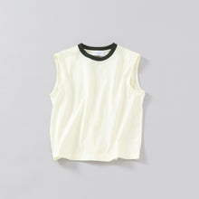 two tone sleeveless / short