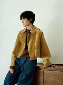 16w cotton corduroy short jacket