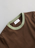 《予約4月中旬お届け》two tone crew neck t-shirt / short