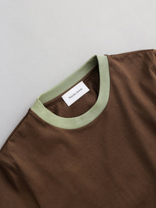 《予約4月中旬お届け》two tone crew neck t-shirt / short