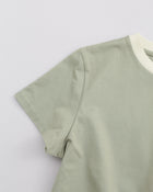 《予約4月中旬お届け》two tone crew neck t-shirt / short