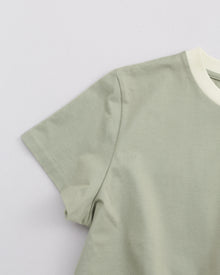 《予約4月中旬お届け》two tone crew neck t-shirt / short