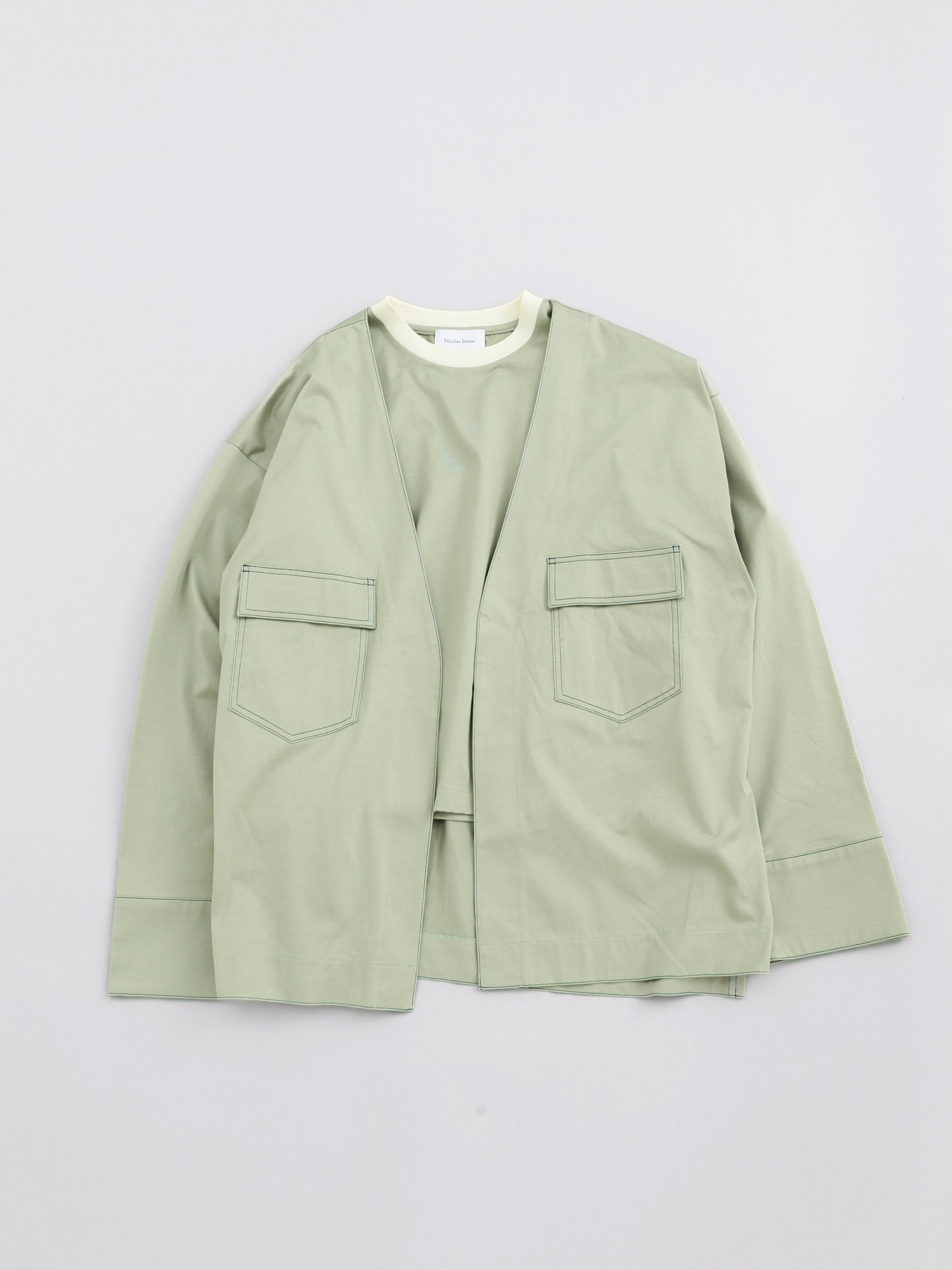 《予約4月中旬お届け》color scheme stitch jacket